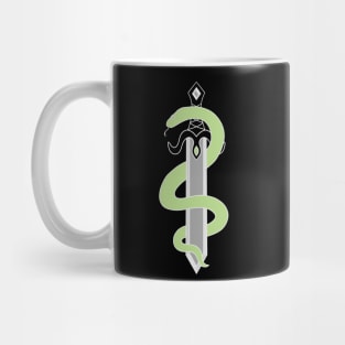 Sword and Snake (Aromantic Colors) Mug